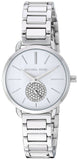 Buy Shop Michael Kors Portia Quartz Silver Dial Silver Steel Strap Watch For Women - MK3837 USA Online