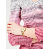 Buy Shop Michael Kors Portia Quartz Gold Dial Gold Steel Strap Watch For Women - MK3838 USA Online