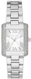 Buy Shop Michael Kors Emery Three-Hand Crystals White Dial Silver Steel Strap Watch for Women - MK4642 USA Online