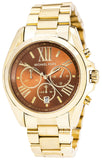 Buy Shop Michael Kors Bradshaw Brown Dial Gold Steel Strap Watch for Women - MK5502 USA Online