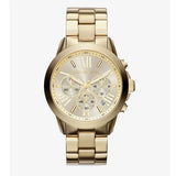 Buy Shop Michael Kors Bradshaw Chronograph Gold Dial Gold Steel Strap Watch For Women - MK5777 USA Online