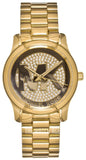 Buy Shop Michael Kors Runway Quartz Gold Dial Gold Steel Strap Watch For Women - MK5852 USA Online