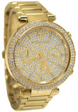 Buy Shop Michael Kors Parker Gold Dial Gold Steel Strap Watch for Women - MK5856 USA Online