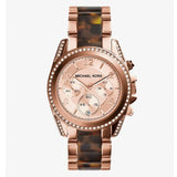 Buy Shop Michael Kors Blair Rose Gold Dial Two Tone Steel Strap Watch For Women - MK5859 USA Online