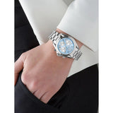 Buy Shop Michael Kors Bradshaw Chronograph Blue Dial Silver Steel Strap Watch For Women - MK6098 USA Online