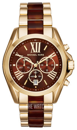 Buy Shop Michael Kors Bradshaw Chronograph Burgundy Dial Two Tone Steel Strap For Women - MK6269 USA Online