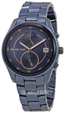 Buy Shop Michael Kors Briar Blue Dial Blue Steel Strap Watch For Women - MK6468 USA Online