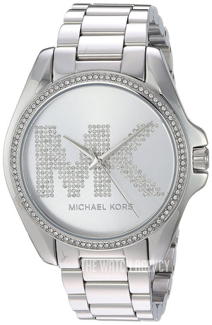 Buy Shop Michael Kors Bradshaw Quartz Silver Dial Silver Steel Strap Watch For Women - MK6554 USA Online