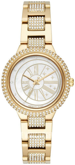 Buy Shop Michael Kors Taryn Mother of Pearl Dial Gold Steel Strap Watch For Women - MK6567 USA Online