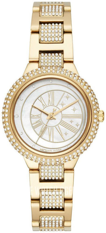 Buy Shop Michael Kors Taryn Mother of Pearl Dial Gold Steel Strap Watch For Women - MK6567 USA Online