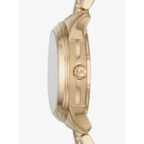Buy Shop Michael Kors Runway Mercer Analog Brown Dial Gold Steel Strap Watch For Women - MK6855 USA Online