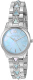 Buy Shop Michael Kors Runway Mercer Quartz Mother of Pearl Blue Dial Silver Steel Strap Watch For Women - MK6857 USA Online