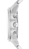 Buy Shop Michael Kors Ritz Chronograph Crystals Silver Dial Silver Steel Strap Watch For Women - MK7301 USA Online