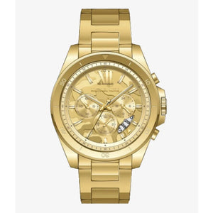 Buy Shop Michael Kors Brecken Chronograph Gold Dial Gold Steel Strap Watch For Men - MK8934 USA Online
