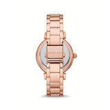Buy Shop Michael Kors Abbey Three-Hand Analog Crystals Rose Gold Dial Rose Gold Steel Strap Watch for Women - MK4617 USA Online