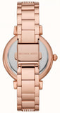 Buy Shop Michael Kors Abbey Three-Hand Analog Crystals Rose Gold Dial Rose Gold Steel Strap Watch for Women - MK4617 USA Online