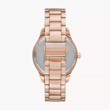 Buy Shop Michael Kors Abbey Three-Hand Analog Crystals Rose Gold Dial Rose Gold Steel Strap Watch for Women - MK4617 USA Online