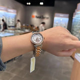 Buy Shop Michael Kors Abbey Three-Hand White Dial Two Tone Steel Strap Watch for Women - MK4616 USA Online