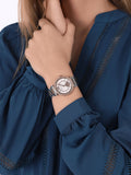 Buy Shop Michael Kors Abbey Three-Hand White Dial Two Tone Steel Strap Watch for Women - MK4616 USA Online