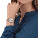 Buy Shop Michael Kors Abbey Three-Hand White Dial Two Tone Steel Strap Watch for Women - MK4616 USA Online