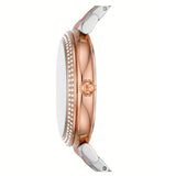 Buy Shop Michael Kors Abbey Three-Hand White Dial Two Tone Steel Strap Watch for Women - MK4616 USA Online