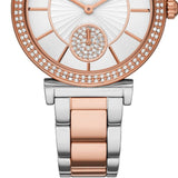 Buy Shop Michael Kors Abbey Three-Hand White Dial Two Tone Steel Strap Watch for Women - MK4616 USA Online