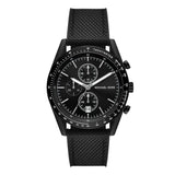 Buy Shop Michael Kors Accelerator Chronograph Black Dial Black Nylon Strap Watch for Men - MK9143 USA Online