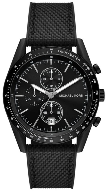 Buy Shop Michael Kors Accelerator Chronograph Black Dial Black Nylon Strap Watch for Men - MK9143 USA Online