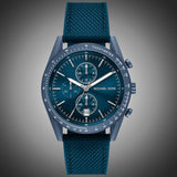 Buy Shop Michael Kors Accelerator Chronograph Blue Dial Blue Nylon Strap Watch for Men - MK9142 USA Online