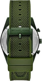Buy Shop Michael Kors Accelerator Chronograph Green Dial Green Nylon Strap Watch for Men - MK9144 USA Online