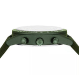 Buy Shop Michael Kors Accelerator Chronograph Green Dial Green Nylon Strap Watch for Men - MK9144 USA Online