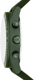 Buy Shop Michael Kors Accelerator Chronograph Green Dial Green Nylon Strap Watch for Men - MK9144 USA Online