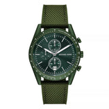 Buy Shop Michael Kors Accelerator Chronograph Green Dial Green Nylon Strap Watch for Men - MK9144 USA Online