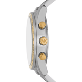 Buy Shop Michael Kors Accelerator Chronograph White Dial Silver Steel Strap Watch For Men - MK9112 USA Online