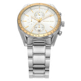 Buy Shop Michael Kors Accelerator Chronograph White Dial Silver Steel Strap Watch For Men - MK9112 USA Online