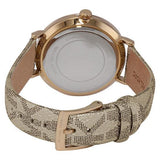 Buy Shop Michael Kors Addyson Quartz Gold Dial Gold Leather Strap Watch for Women - MK2952 USA Online