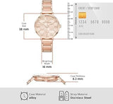 Buy Shop Michael Kors Addyson Quartz Rose Gold Dial Rose Gold Steel Strap Watch for Women - MK4713 USA Online