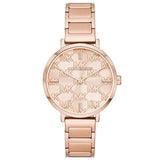 Buy Shop Michael Kors Addyson Quartz Rose Gold Dial Rose Gold Steel Strap Watch for Women - MK4713 USA Online