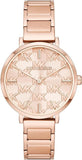 Buy Shop Michael Kors Addyson Quartz Rose Gold Dial Rose Gold Steel Strap Watch for Women - MK4713 USA Online