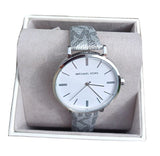 Buy Shop Michael Kors Addyson Quartz White Dial Gray Leather Strap Watch for Women - MK2951 USA Online