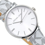Buy Shop Michael Kors Addyson Quartz White Dial Gray Leather Strap Watch for Women - MK2951 USA Online