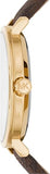 Buy Shop Michael Kors Addyson Three-Hand Silver Dial Brown Leather Strap Watch for Women - MK2945 USA Online