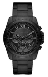 Buy Shop Michael Kors Alek Oversized Black Dial Black Steel Strap Watch For Men - MK8900 USA Online