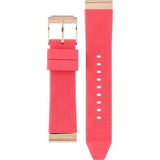 Buy Shop Michael Kors Janelle Three Hand Red Dial Red Rubber Strap Watch For Women - MK7142 USA Online