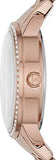 Buy Shop Michael Kors Argyle Quartz Rose Gold Dial Rose Gold Steel Strap Watch For Women - MK3156 USA Online
