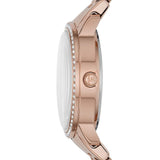 Buy Shop Michael Kors Argyle Quartz Rose Gold Dial Rose Gold Steel Strap Watch For Women - MK3156 USA Online