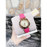 Buy Shop Michael Kors Averi Gold Dial Pink Leather Strap Watch for Women - MK2525 USA Online