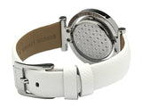 Buy Shop Michael Kors Averi Silver Dial White Leather Strap Watch for Women - MK2524 USA Online