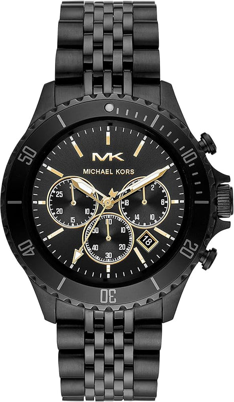 Buy Shop Michael Kors Bayville Chronograph Black Dial Black Steel Strap Watch For Men - MK8750 USA Online