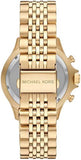 Buy Shop Michael Kors Bayville Chronograph Black Dial Gold Steel Strap Watch For Men - MK8726 USA Online